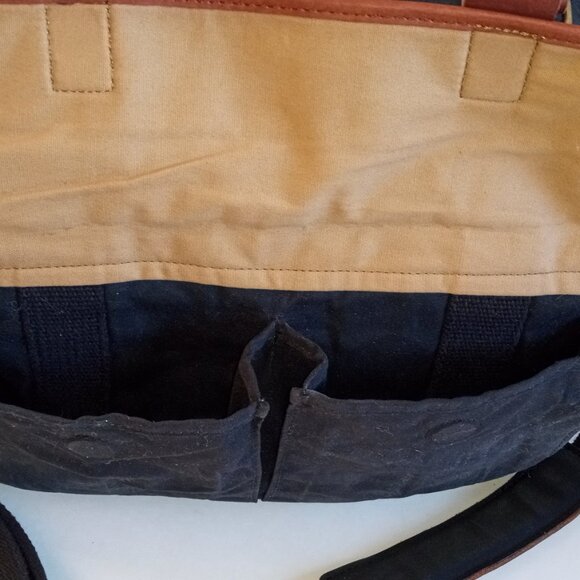 DULUTH TRADING CO XL Heavy-Duty Canvas and Leather Duffle Bag Carry-on Weekender - Picture 6 of 15